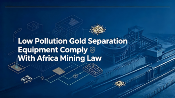 Low Pollution Gold Separation Equipment Comply With Africa Mining Law